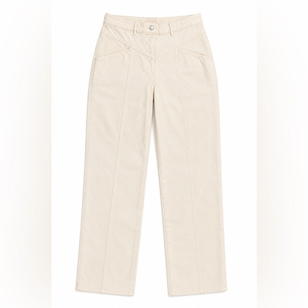 Little Moon Cream Straight Leg Pants